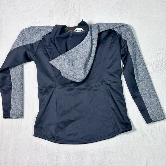 Spyder Jacket Womens M Black Cara Hoodie Full Zip Pockets Thermal Knit Outdoors - Picture 6 of 9